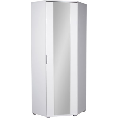 Trento 1 Door Manufactured Wood Wardrobe