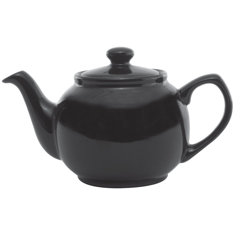 16 oz. Théière en céramique, Noir
