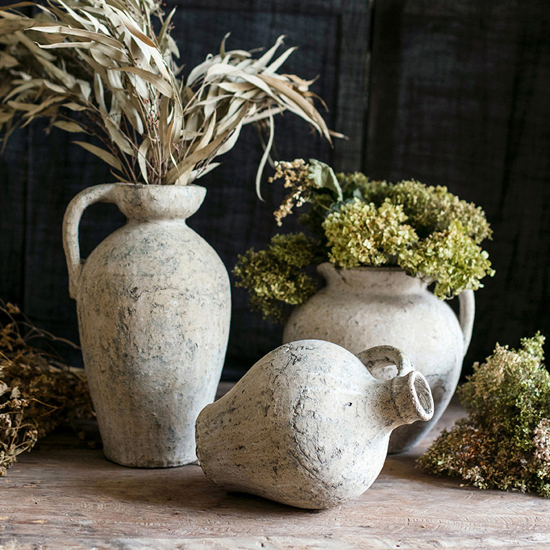 Vernet Handmade Cement Table Vase