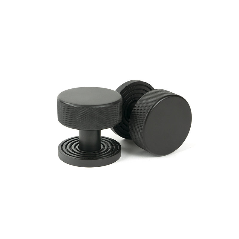 Brompton Interior Mortise Knobset, Aged Bronze