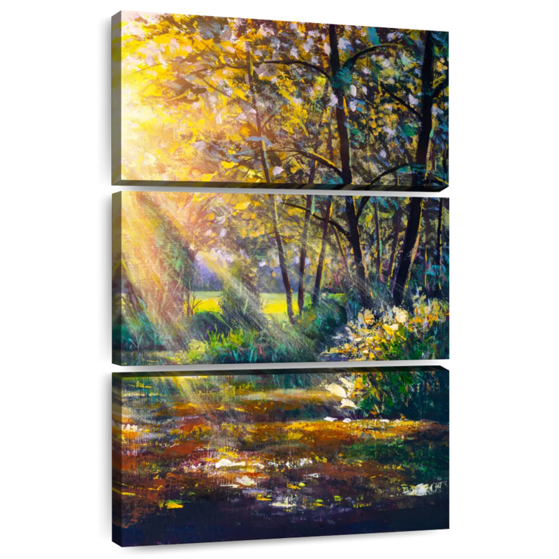 Alvord au soleil à travers les arbres, H 32 po x l 20 po