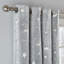 Moon And Stars Semi Sheer Curtain Panel Pair-1260474874