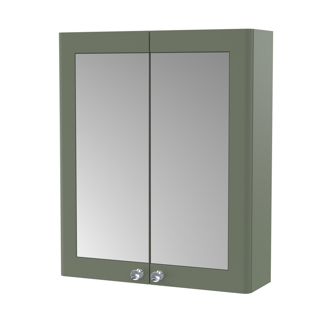 Classique 600mm W 715mm H Surface Framed Medicine Cabinet Mirror 1 Fixed
