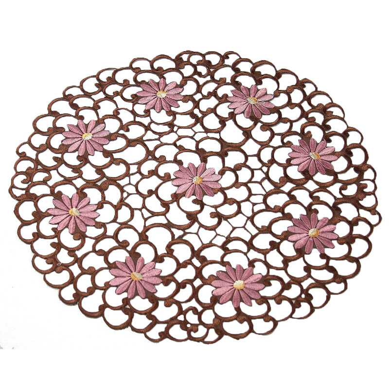 Napperon Sherly, L 16" x l 16", Cuivre