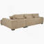 Canapé modulaire rembourré moelleux et confortable avec coussins réversibles et grille - Conception capitonnée pour se détendre et recevoir-2100580912