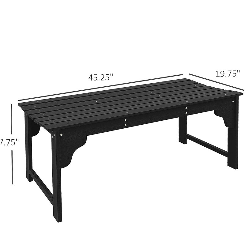 Banc de jardin Outsunny