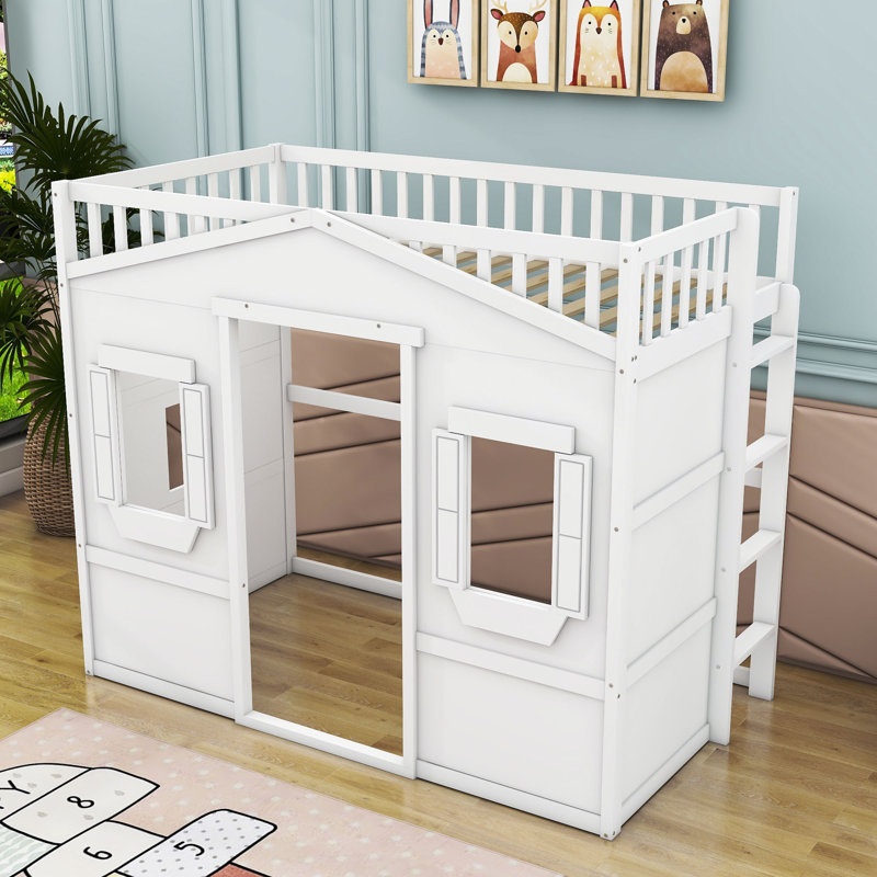 Barneston Loft Bed by Harper Orchard, White, Twin