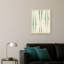 «Boho ikat rayures green shades» par Annick, reproduction d'art sur toile encadrée-83409252