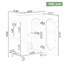Ensemble de meuble-lavabo simple 20 po avec plateau en céramique Soumitra