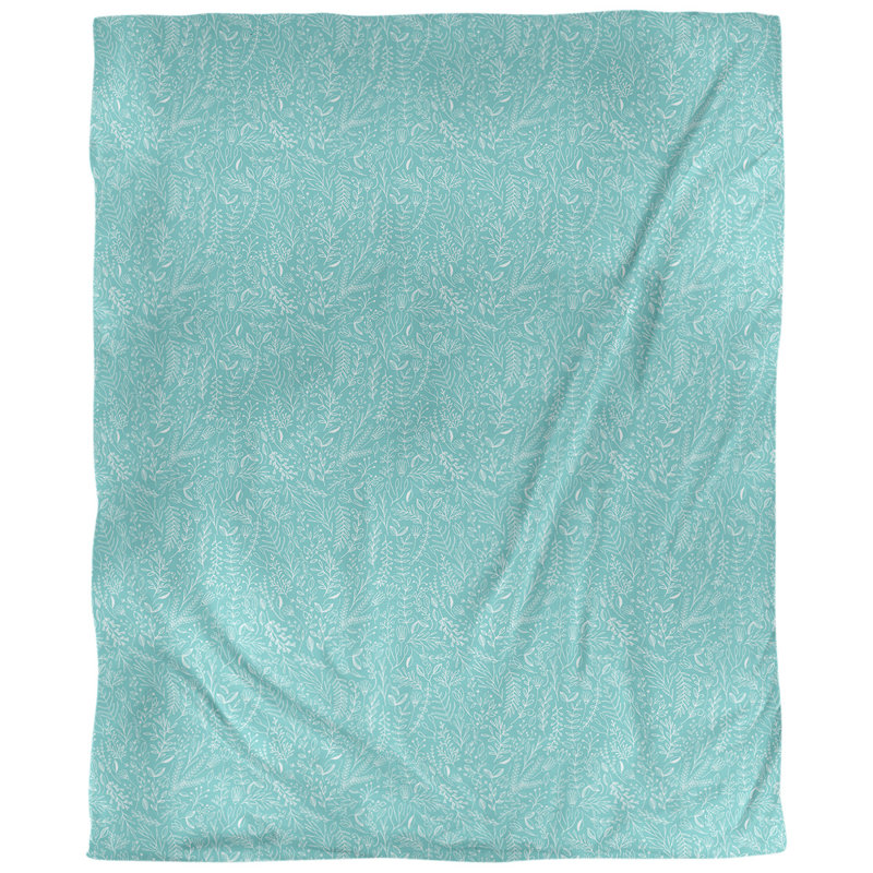 Housse de couette simple Katelyn Elizabeth, Microfibre, Housse de couette pour grand lit, Bleu sarcelle / blanc