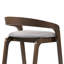 Tabouret de comptoir rembourré en bois Gurnaik-107848130-107848131