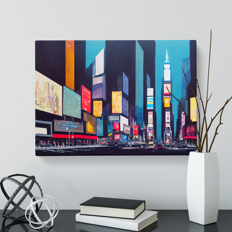 New York Times Square Art Vol.7 - Wrapped Canvas Print, 35cm H x 50cm W x 3cm D