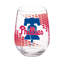 Ensemble de 2 verres à vin sans pied sous licence officielle MLB, 50 cl.-1216226740
