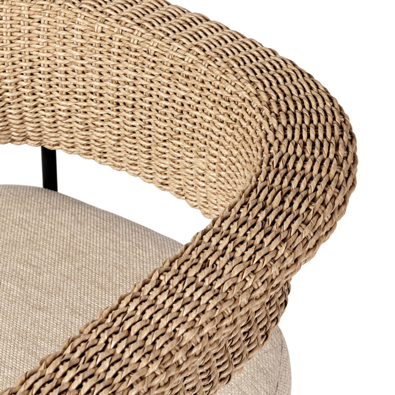 Badita Outdoor Dining Armchair, Cream