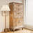 Rustic Wooden Storage Cabinet-2050833911