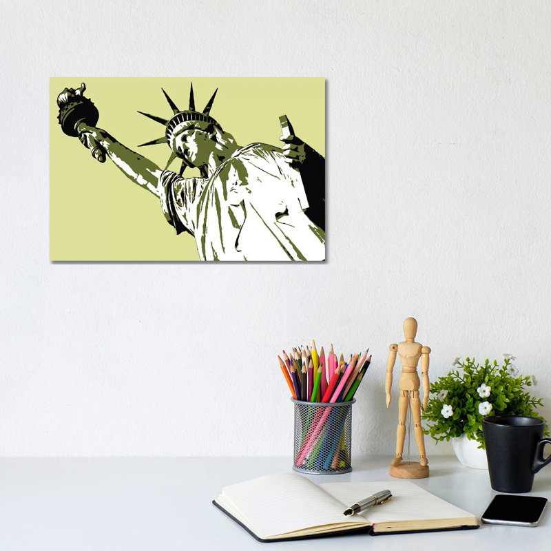 Lady Liberty by Steez - Gallery-Wrapped Canvas Giclée on Canvas, 20.32 cm H x 30.48 cm W, Canvas