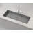 Badeloft 39.4" x 16.7" Stone Resin Undermount Bathroom Sink UB-05-XL-GGRY in Glossy Gray-138193095