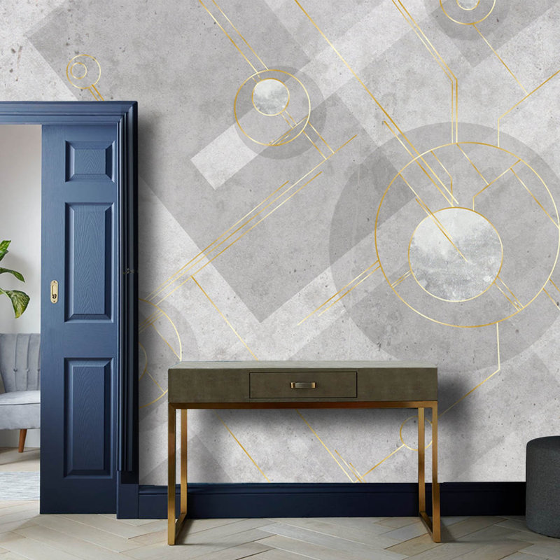 Geometric Shapes Wall Mural, 35" L x 55" W