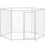 Niche pour chien 9,2 pi x 8 pi 5,6 pi, argent Parcours extérieur pour chiens de taille moyenne et grande. Ouverture verrouillable sécurisée. Emplacement spacieux et agréable. Weather-. Installation rapide argent, L 9,2 pi, l 8 po x H 5,6 po. Moyen