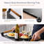 MIMO Aluminium Serving Tray with Teak Handles