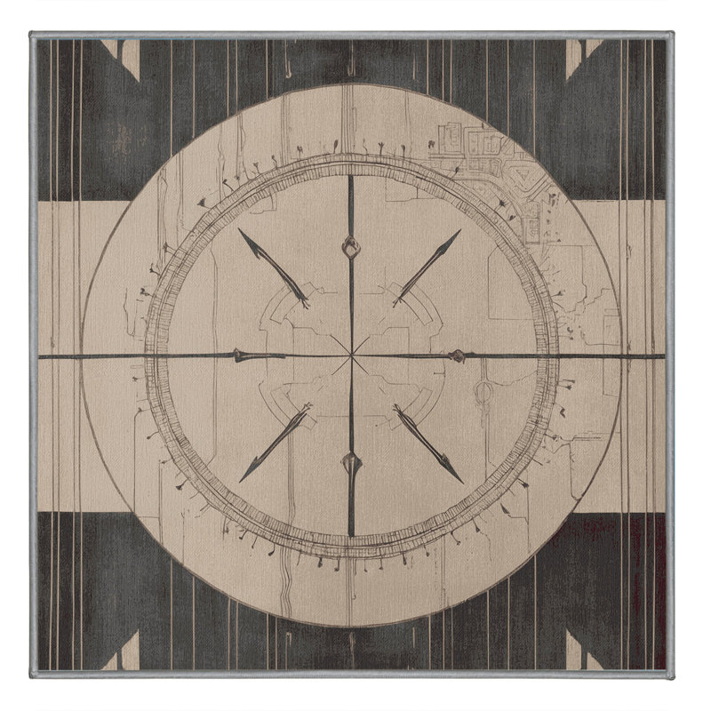 Courtly Canvas Rug, Square 7'