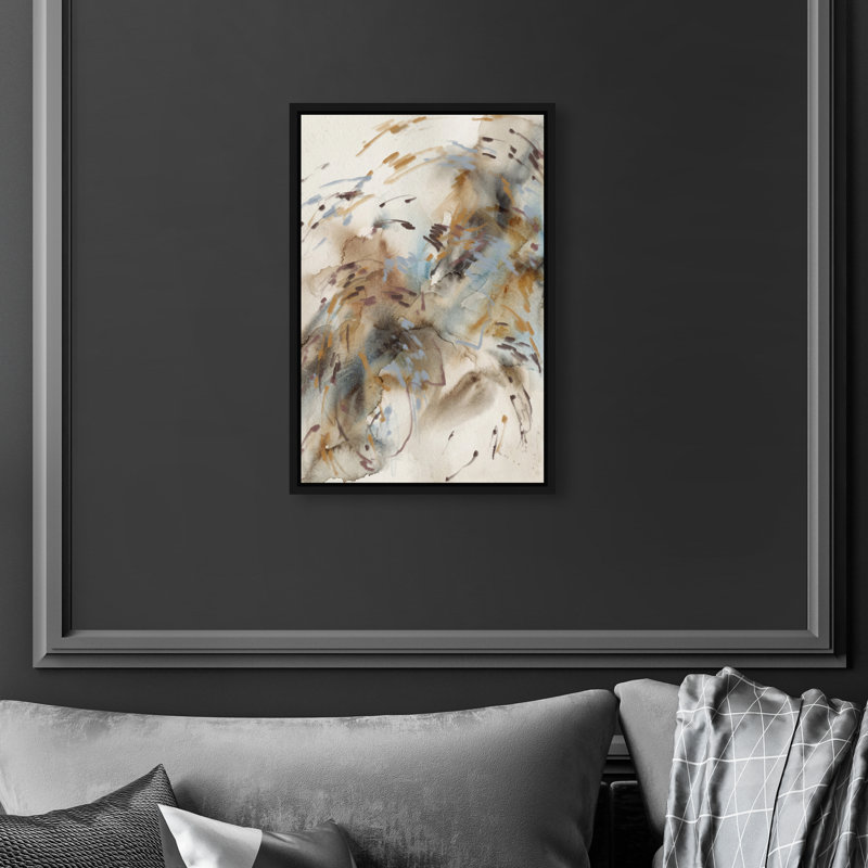 Mindfulness Print by Oliver Gal, 55"H x 37"W, Black Floater Frame