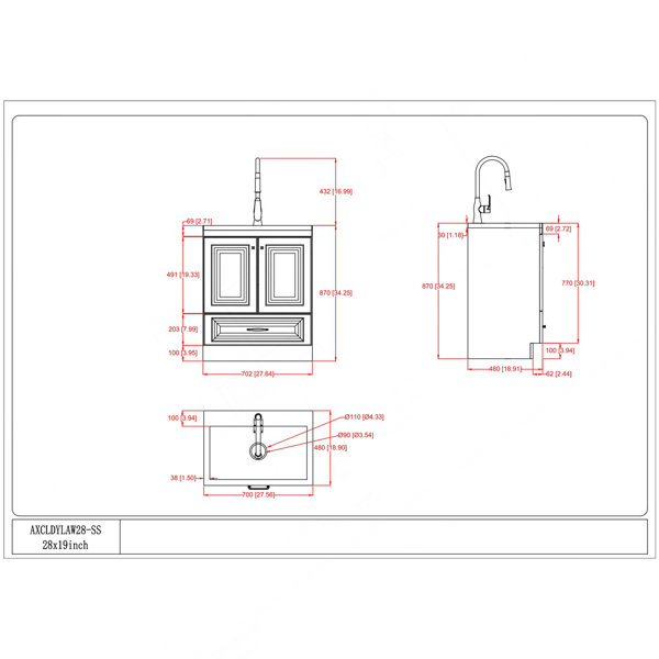 Dimensions du produit