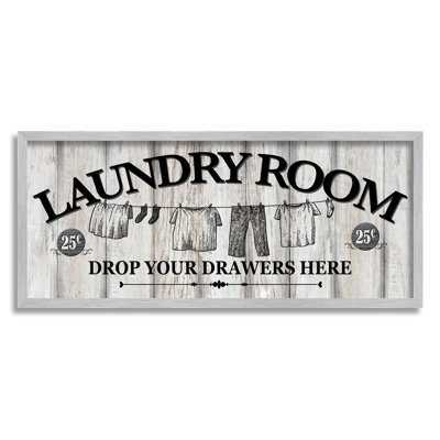 Bb-029-Framed " Charming Farmhouse Laundry " by Conrad Knutsen