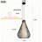 1 - Light Dimmable Unique/statement Pendant