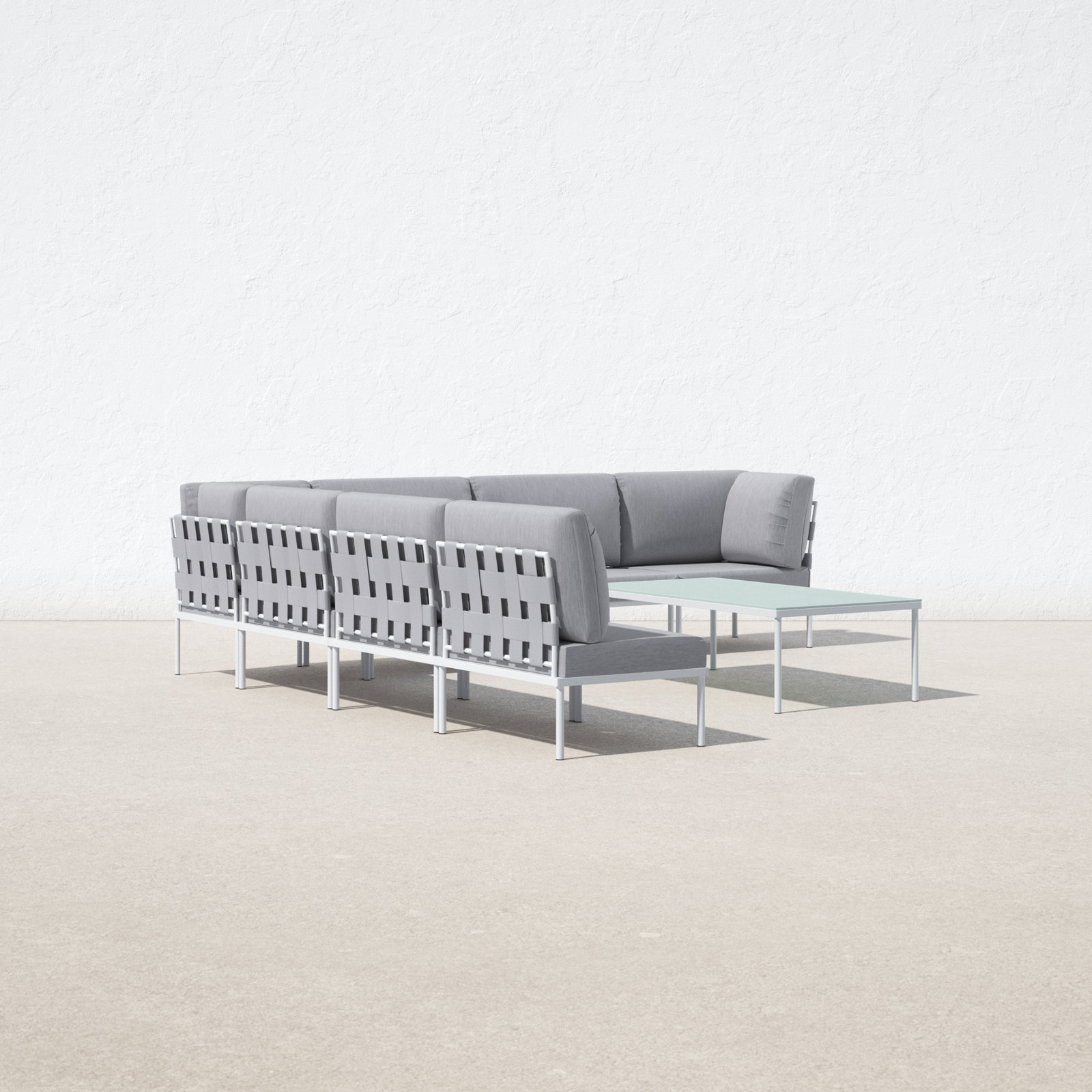 Harmony 8-Person Patio Seating Group, Gray