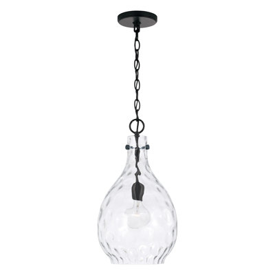 Luminaire suspendu en forme de larme à 1 lumière Iliu