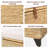 Leimomi 43.3" Flip Top Wicker Upholstered Bench with Storage-1357759272