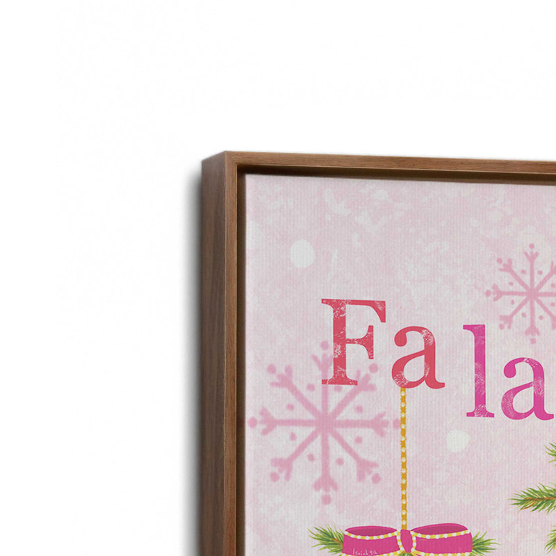 Fa Fa La La Ornaments II par Annie Lapoint, reproduction d'art sur toile, 33.5" H x 49.5" W, Brun