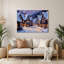 Art mural en métal «Christmas Snowy Villages»-1550787661