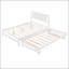 Lit plateforme tapissier avec lit gigogne et deux tiroirs-700357560
