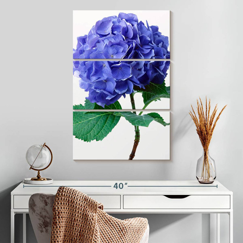Harnek Blue Hydrangea Flowers, 32" H x 20" W