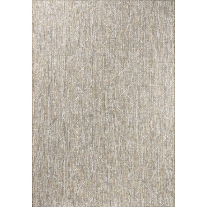 Tapis intérieur / extérieur rectangulaire Marat, Rectangle 7 pi 8 po x 10 pi 8 po