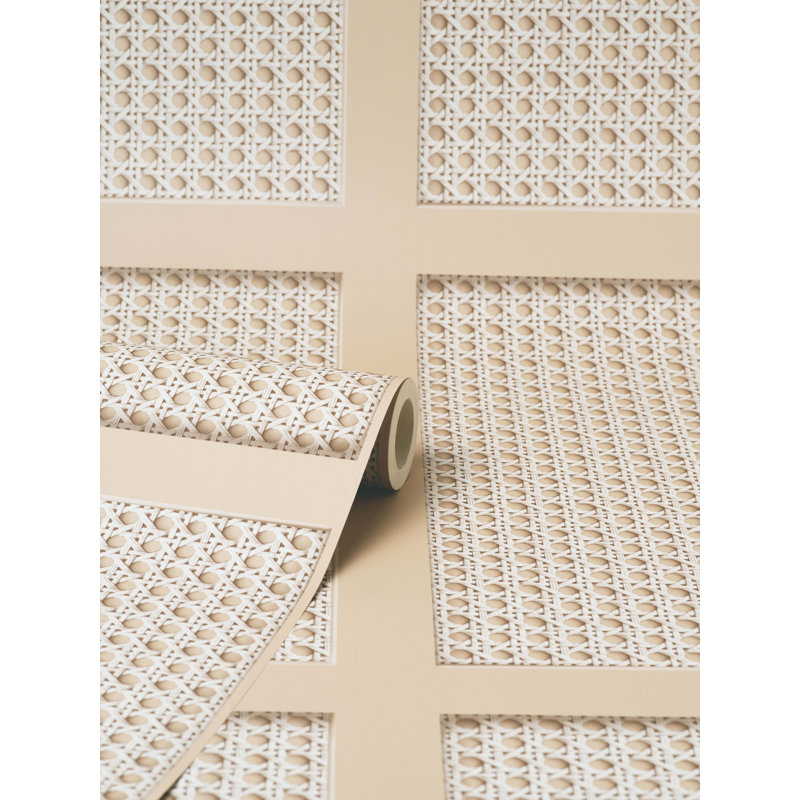 Cane Panel Wallpaper, Natural
