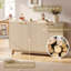 4-Door Wood Accent Cabinet with Fluted Textured Doors