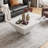  Modern Drum Coffee Table, Trapezoid Faux Marble Coffee Table, Fully-Assembled-2051087291-2051087288