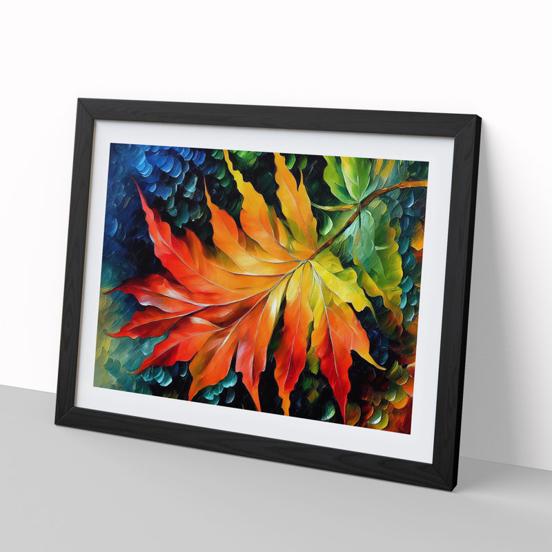 Fern Leaf Colours Vol.2 - Framed Print, Black, 25cm H x 34cm W x 2cm D