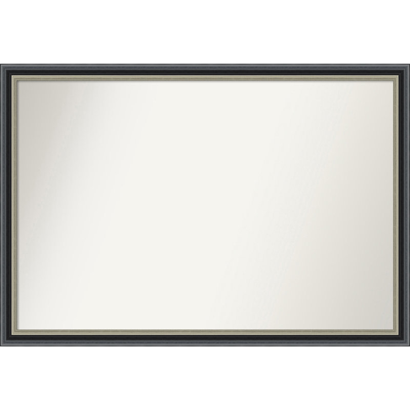 Miroir mural Theo, 28,25 po x 39,25 po, Rectangle, Noir