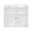 Meuble-lavabo suspendu simple de 61 cm (24 po) avec dessus en céramique-1413450774