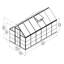 Hybrid 6 Ft W x 12 Ft D Hobby Greenhouse-26879236