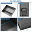 Double tablette de niche en acier inoxydable 19 po x 15 po, bronze industriel
