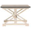 Jerrod Solid Wood Cross Legs Coffee Table