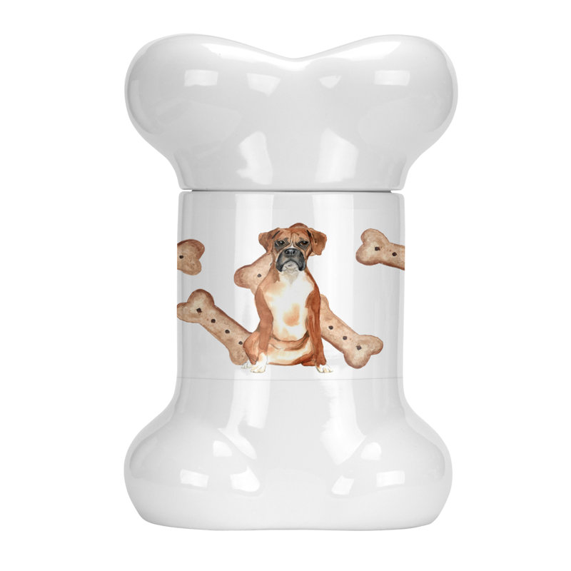Pot à animaux en forme d’os boxer