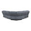 Canapé modulaire inclinable manuel deux tons gris nubuck avec port USB et porte-gobelet-1901476676