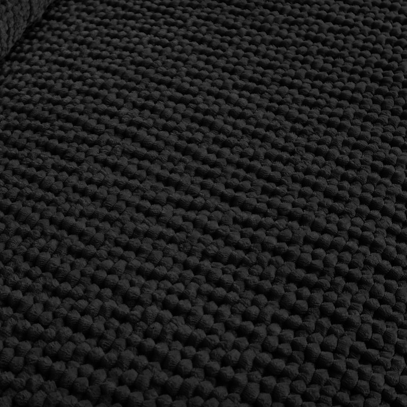 Causeuse en velours côtelé Cloud Couch, Noir
