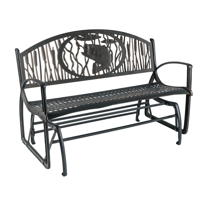 Fauteuil oscillant extérieur en métal Henya
